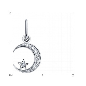 Подвеска SOKOLOV - Серебро 925, Фианит (арт. 94030018)