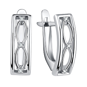 Серьги Talant - Серебро 925, Фианит (арт. 10-72-0001-15195)