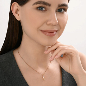 Подвеска SOKOLOV - Золото 585, Топаз, Фианит (арт. 732967)