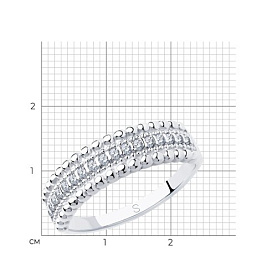 Кольцо SOKOLOV - Серебро 925, Фианит (арт. 94013016)
