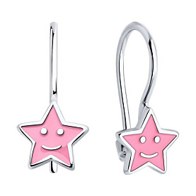 Серьги Diamant - Серебро 925, Эмаль (арт. 94-120-02124-1)