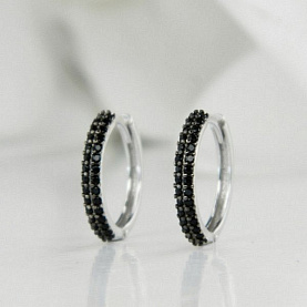 Серьги Галатея - Серебро 925, Фианит (арт. 3325.2)