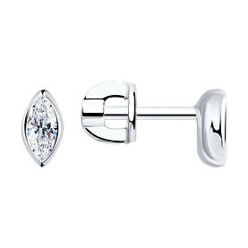 Серьги SOKOLOV - Серебро 925, Фианит (арт. 94025845)