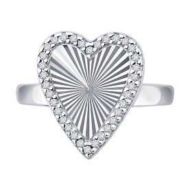 Кольцо SOKOLOV - Серебро 925, Фианит (арт. 94014880)