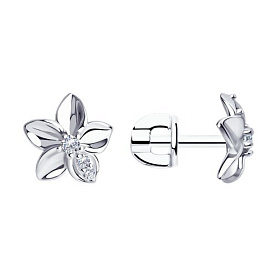 Серьги Diamant - Серебро 925, Фианит (арт. 94-122-01636-1)