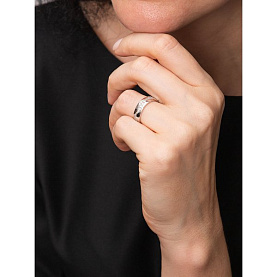 Кольцо Галатея - Серебро 925, Фианит (арт. 2802.1)