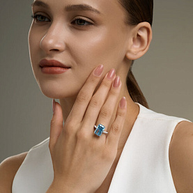 Кольцо SOKOLOV - Серебро 925, Фианит (арт. 94014819)