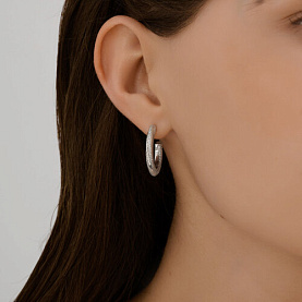 Серьги Diamant - Серебро 925, Фианит (арт. 94-122-02254-1)