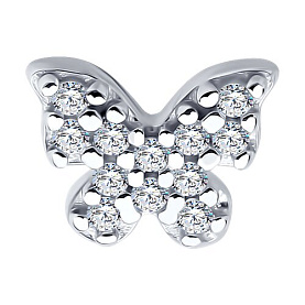 Серьга SOKOLOV - Серебро 925, Фианит (арт. 94170405)