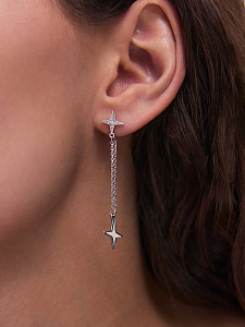 Серьги POKROVSKY - Серебро 925, Фианит (арт. 0221847-00775)