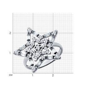 Кольцо SOKOLOV - Серебро 925, Фианит (арт. 94013855)