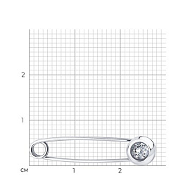 Булавка Diamant - Серебро 925, Фианит (арт. 94-140-02696-1)