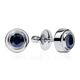 Серьги Platinum Lab. - Платина 950 (арт. ПС-020С-07)