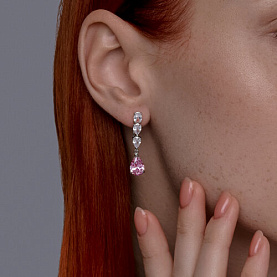 Серьги SOKOLOV - Серебро 925, Фианит (арт. 94026776)