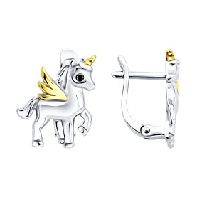 Серьги SOKOLOV - Серебро 925, Фианит (арт. 94027350)