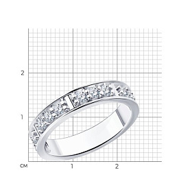 Кольцо Diamant - Серебро 925, Фианит (арт. 94-110-01544-1)