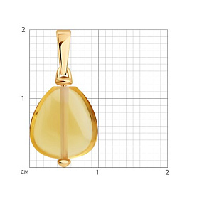 Подвеска SOKOLOV - Золото 585, Цитрин (арт. 733023)