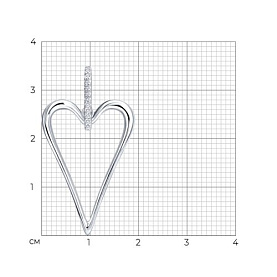 Подвеска Diamant - Серебро 925, Фианит (арт. 94-130-00207-1)