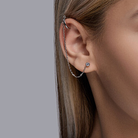 Серьга SOKOLOV - Серебро 925, Фианит (арт. 94170245)