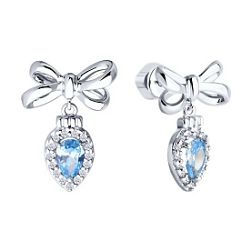 Серьги SOKOLOV - Серебро 925, Фианит (арт. 94026713)