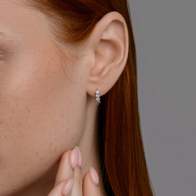 Серьги Diamant - Серебро 925, Фианит (арт. 94-120-02172-1)