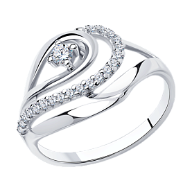 Кольцо Diamant - Серебро 925, Фианит (арт. 94-110-00725-1)