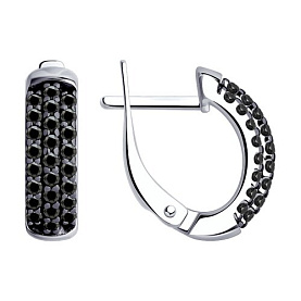 Серьги SOKOLOV - Серебро 925, Фианит (арт. 94024860)