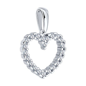 Подвеска SOKOLOV - Серебро 925, Фианит (арт. 94033263)