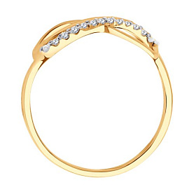 Кольцо SOKOLOV - Золото 375, Фианит (арт. 016622-4)