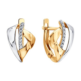 Серьги SOKOLOV - Золото 585, Фианит (арт. 0201061)