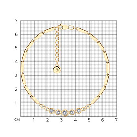 Браслет SOKOLOV - Серебро 925, Фианит (арт. 93050145)