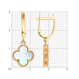 Серьги SOKOLOV - Золото 585, Перламутр (арт. 729097)