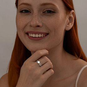 Кольцо SOKOLOV - Серебро 925, Фианит (арт. 94013762)