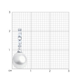Подвеска SOKOLOV - Серебро 925, Жемчуг культивированный, Фианит (арт. 92030790)