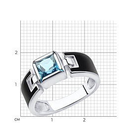 Кольцо SOKOLOV - Серебро 925, Синтетический ситалл , Эмаль (арт. 92011912)