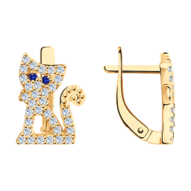 Серьги SOKOLOV - Серебро 925, Фианит (арт. 93020481)