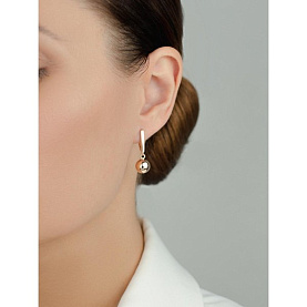 Серьги Атолл - Золото 585 (арт. 21010)