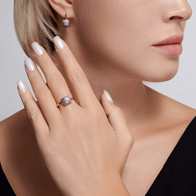 Кольцо Diamant - Серебро 925, Фианит (арт. 93-110-01827-1)