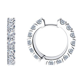 Серьги SOKOLOV - Серебро 925, Фианит (арт. 94025705)