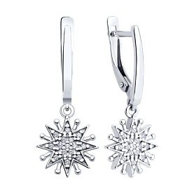 Серьги Diamant - Серебро 925, Фианит (арт. 94-121-02109-1)