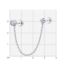 Серьга SOKOLOV - Серебро 925, Фианит (арт. 94170361)