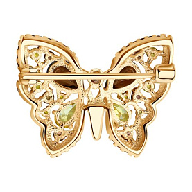 Брошь SOKOLOV - Серебро 925, Фианит (арт. 93040020)