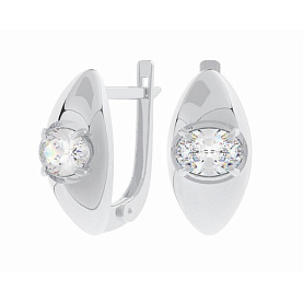 Серьги POKROVSKY - Серебро 925, Фианит (арт. 2101564-00775)
