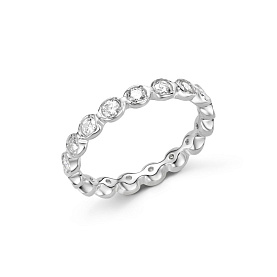 Кольцо Дар - Серебро 925, Синтетический муассанит (арт. К-2504рс16128)