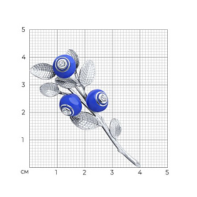 Брошь SOKOLOV - Серебро 925, Фианит, Эмаль (арт. 94040120)