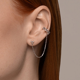 Серьги SOKOLOV - Серебро 925, Фианит (арт. 94026496)