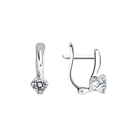 Серьги SOKOLOV - Серебро 925, Фианит (арт. 94025265)