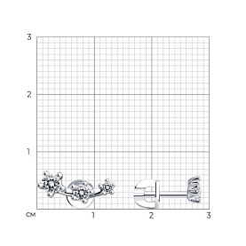 Серьги SOKOLOV - Серебро 925, Фианит (арт. 94025905)