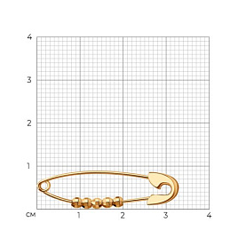 Булавка SOKOLOV - Золото 375 (арт. 31-140-00979-1)