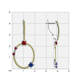 Серьги SOKOLOV - Серебро 925, Фианит (арт. 94023622)